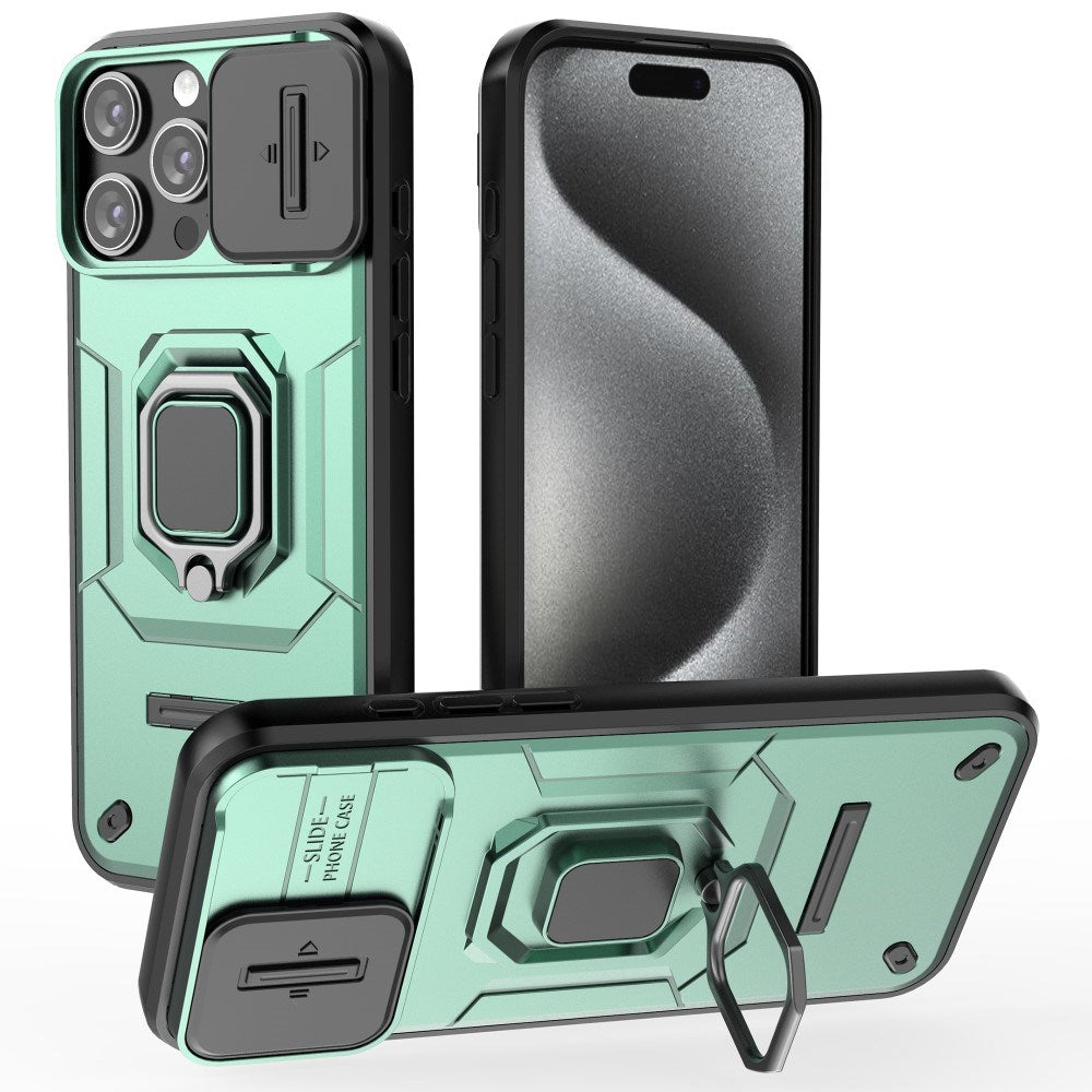 EIDERWOOD iPhone 16 Pro Max Craftsman Bakdeksel m. Magnetisk Kickstand &amp; Cam Slider - Grønn
