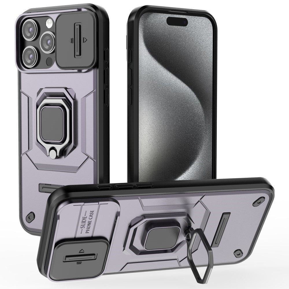 EIDERWOOD iPhone 16 Pro Max Craftsman Bakdeksel m. Magnetisk Kickstand &amp; Cam Slider - Lilla