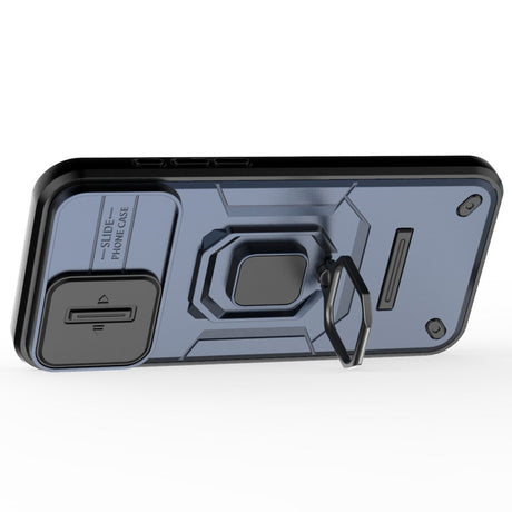 EIDERWOOD iPhone 16 Plus Craftsman Bakdeksel m. Magnetisk Kickstand &amp; Cam Slider - Blå