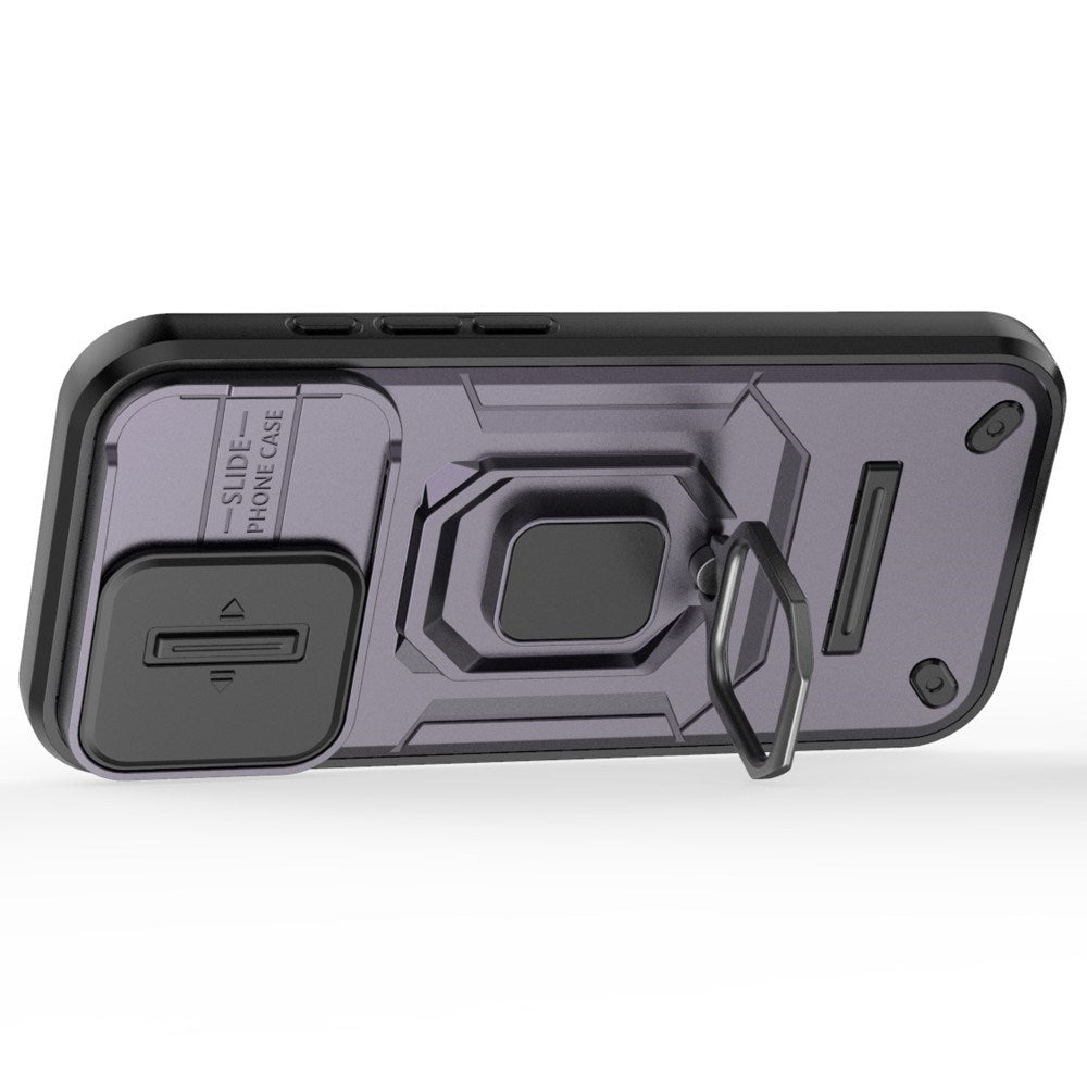 EIDERWOOD iPhone 16 Pro Craftsman Bakdeksel m. Magnetisk Kickstand &amp; Cam Slider - Lilla