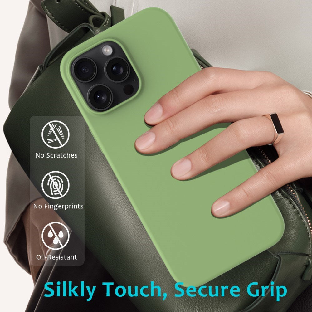 EIDERWOOD iPhone 16 Pro Max Silikone Cover - Foret Inderside - Grøn