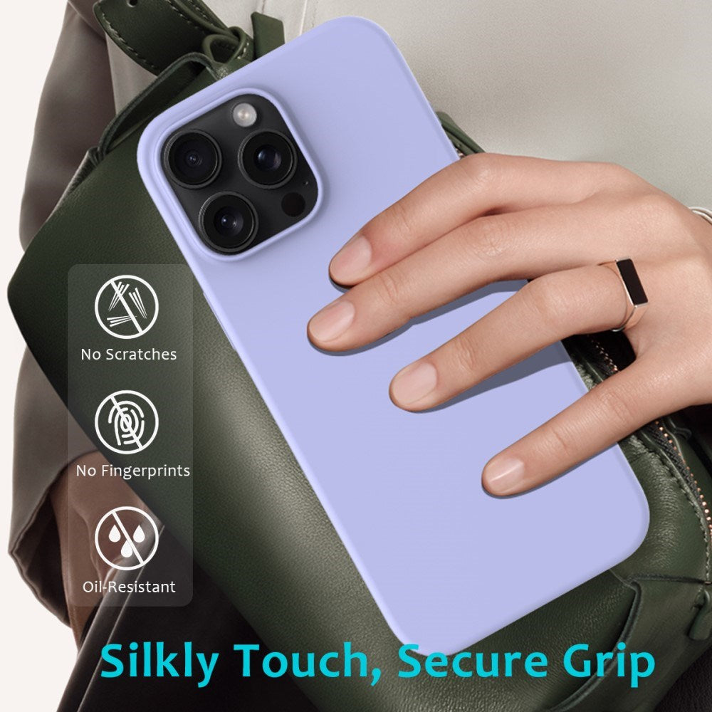 EIDERWOOD iPhone 16 Pro Max Silikone Cover - Foret Inderside - Lavendel