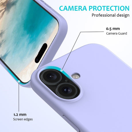 EIDERWOOD iPhone 16 Plus Silikone Cover - Foret Inderside - Lavendel