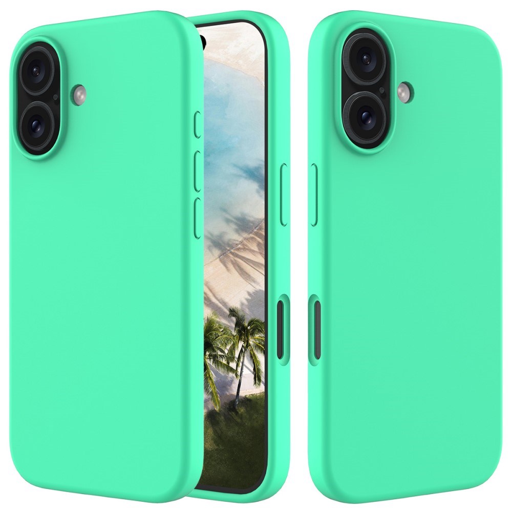 EIDERWOOD iPhone 16 Plus Silikone Cover - Foret Inderside - Neon Grøn