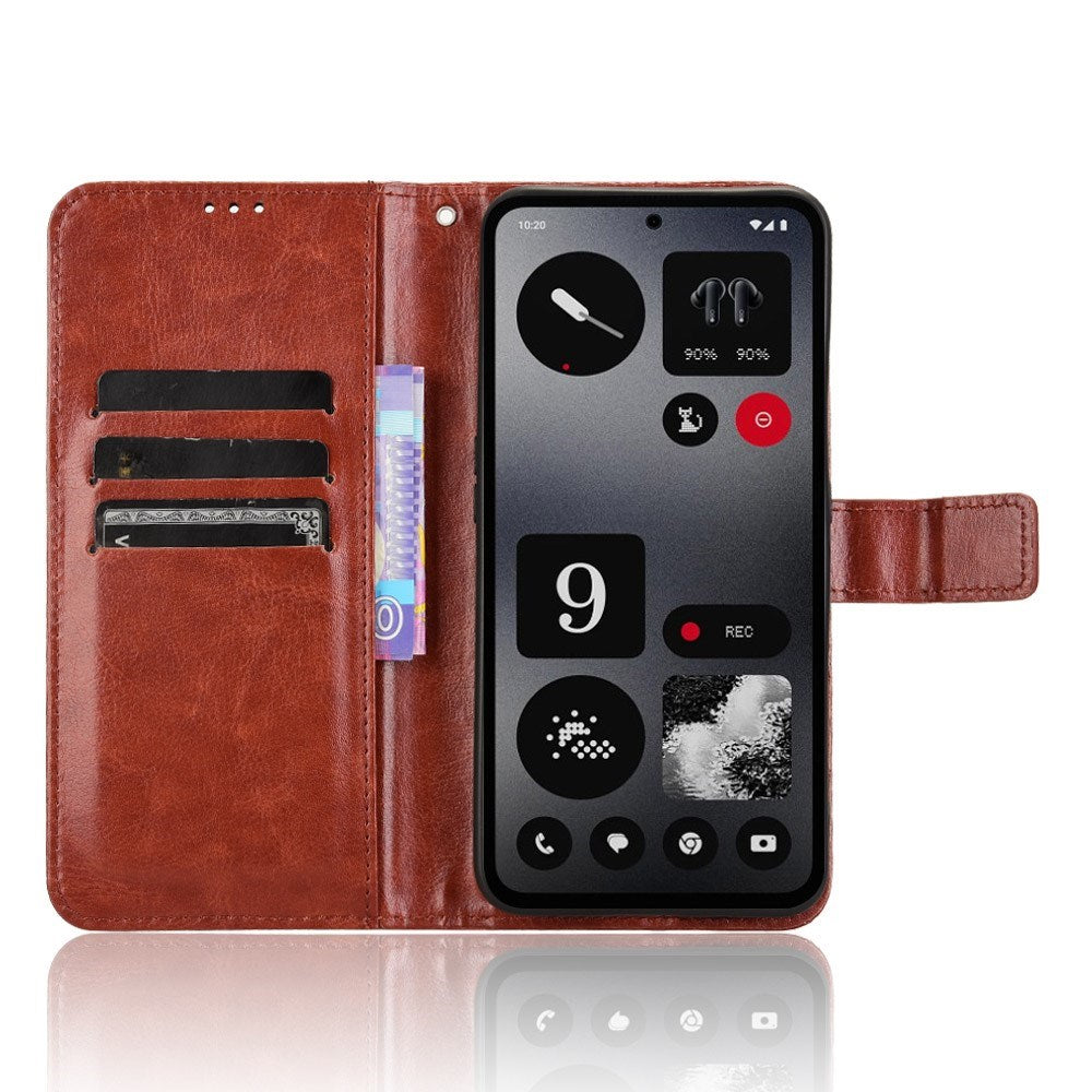 Ingenting CMF Telefon 1 - EIDERWOOD Faux Leather Flip Cover m. Stropp - Brun