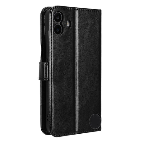 Ingenting CMF Telefon 1 - EIDERWOOD Faux Leather Flip Cover m. Stropp - Svart