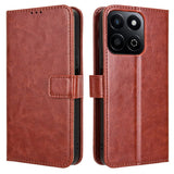 Honor 200 Smart - EIDERWOOD Kunstlæder Flip Cover m. Strop - Brun
