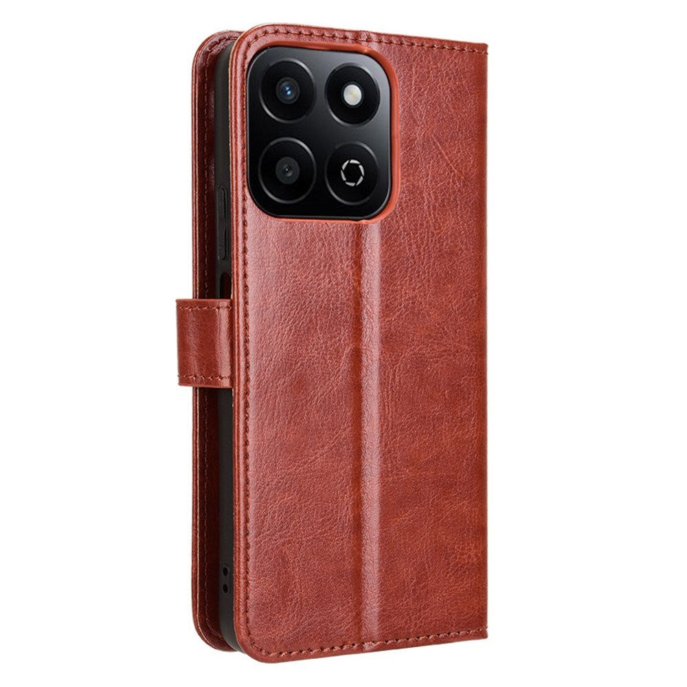 Honor 200 Smart - EIDERWOOD Kunstlæder Flip Cover m. Strop - Brun