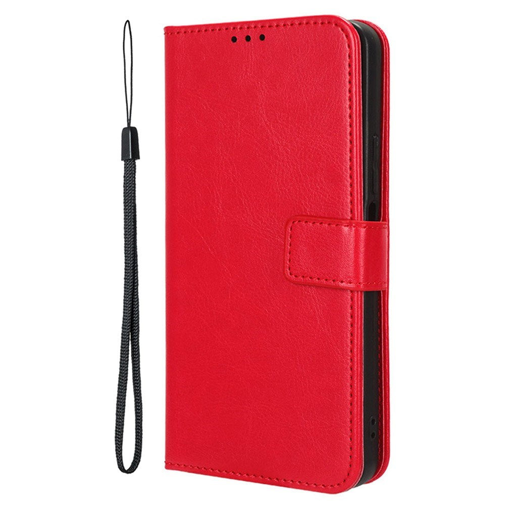 Honor 200 Smart - EIDERWOOD Faux Leather Flip Cover m. Stropp - Rød