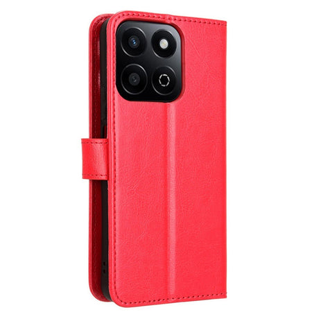 Honor 200 Smart - EIDERWOOD Faux Leather Flip Cover m. Stropp - Rød