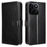 Honor 200 Smart - EIDERWOOD Kunstlæder Flip Cover m. Strop - Sort