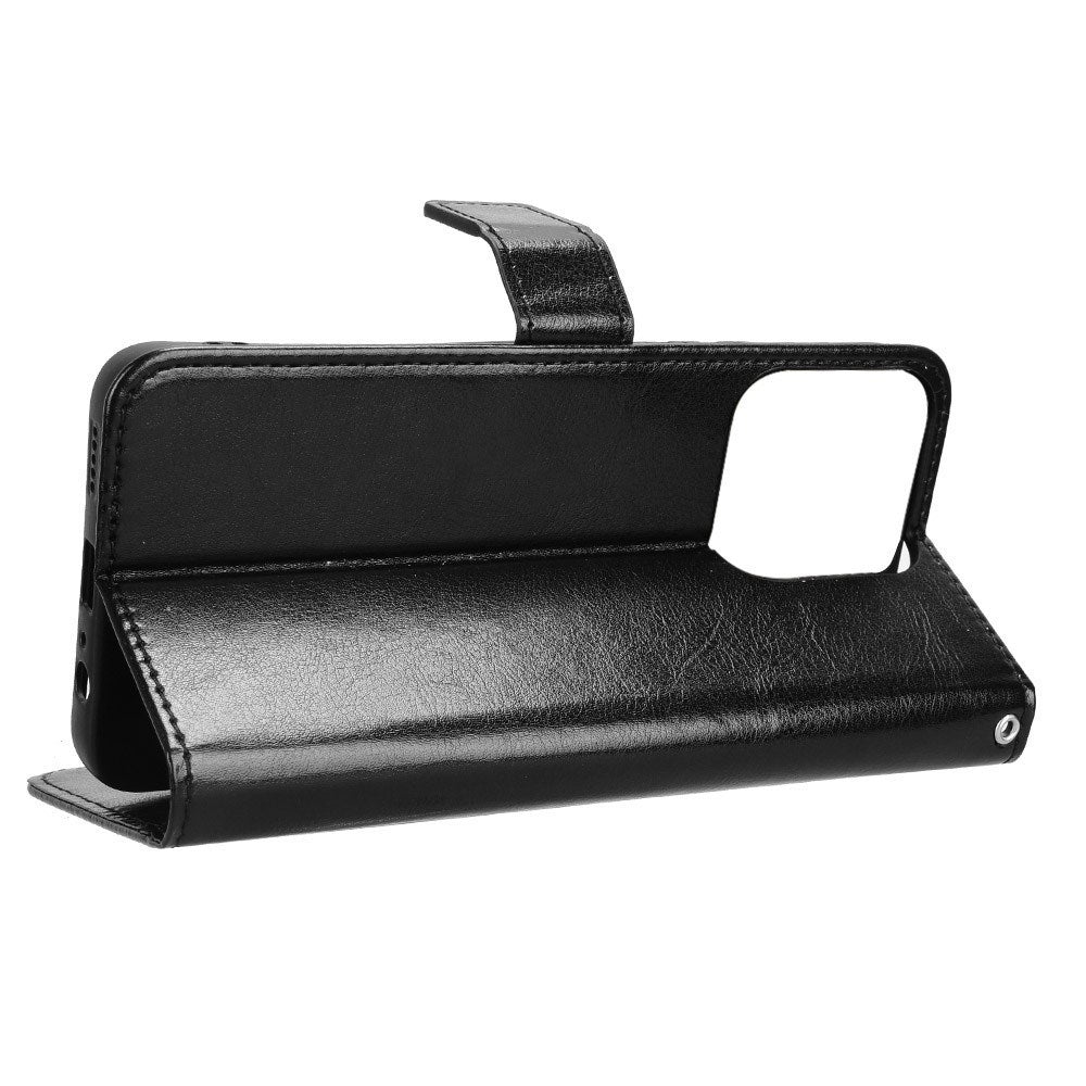 Honor 200 Smart - EIDERWOOD Kunstlæder Flip Cover m. Strop - Sort