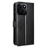 Honor 200 Smart - EIDERWOOD Kunstlæder Flip Cover m. Strop - Sort