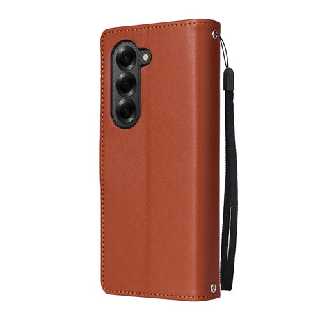 Samsung Galaxy Z Fold6 - EIDERWOOD Kunstlæder Flip Cover - Brun