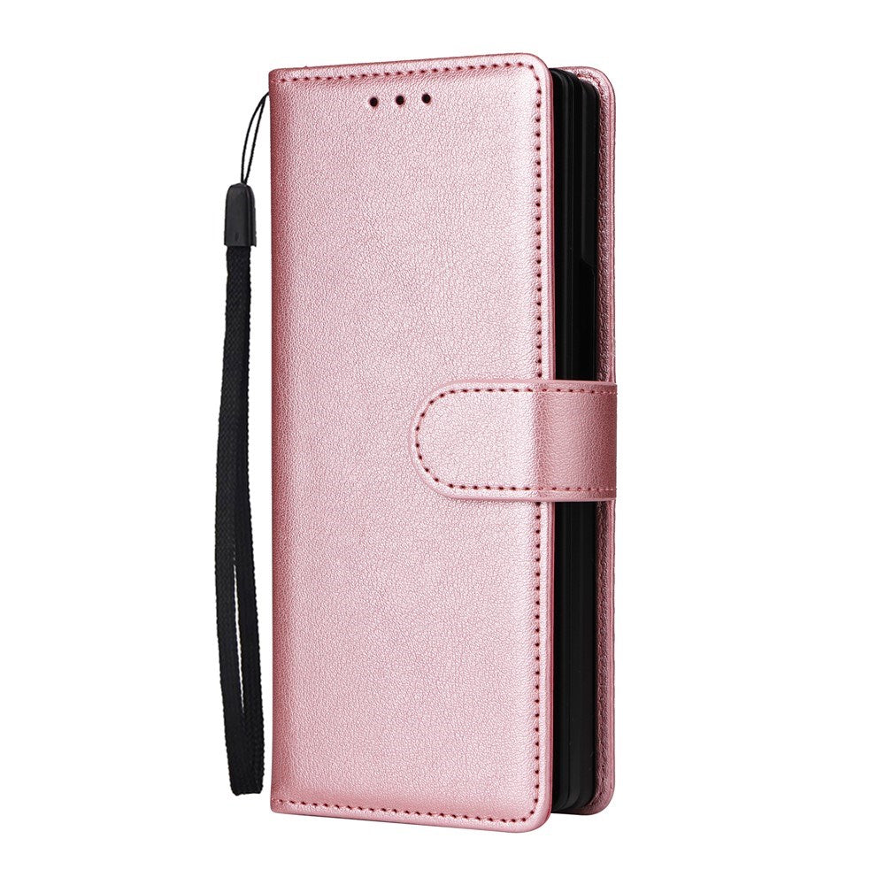Samsung Galaxy Z Fold6 - EIDERWOOD Kunstlæder Flip Cover - Lyserød