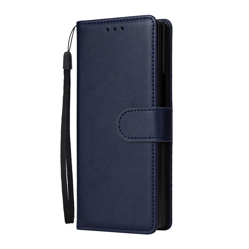 Samsung Galaxy Z Fold6 - EIDERWOOD Kunstlæder Flip Cover - Blå