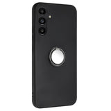 EIDERWOOD Samsung Galaxy A16 fleksibelt plastdeksel m. Magnetisk Ring Stativ - Svart m. Svart ring