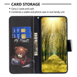 EIDERWOOD Samsung Galaxy A16 Leather Flip Cover m. Lommebok og trykk - Bjørn