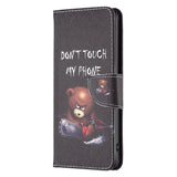 EIDERWOOD Samsung Galaxy A16 Leather Flip Cover m. Lommebok og trykk - Bjørn