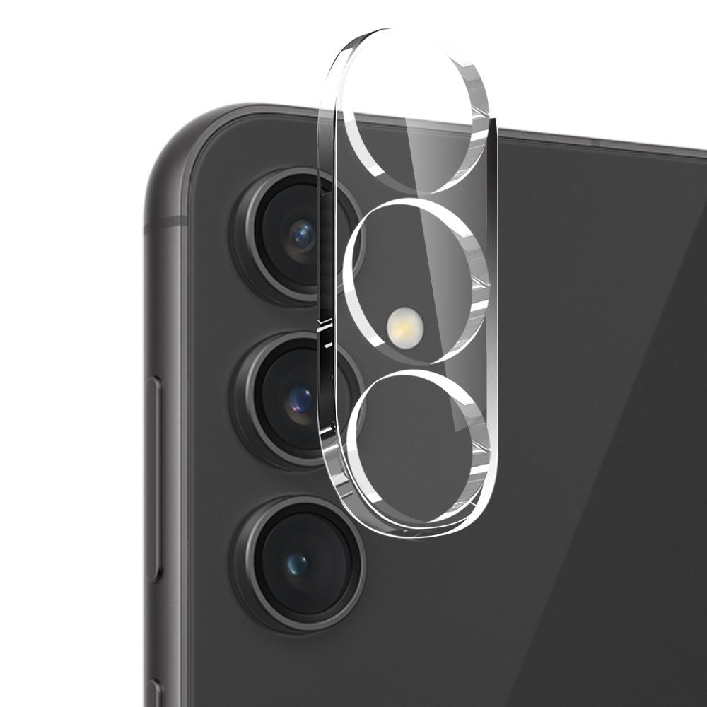 Samsung Galaxy S24 FE 3-i-1 beskyttelsessett m. Deksel / Skjermbeskytter / Kameralinsebeskytter - Gjennomsiktig