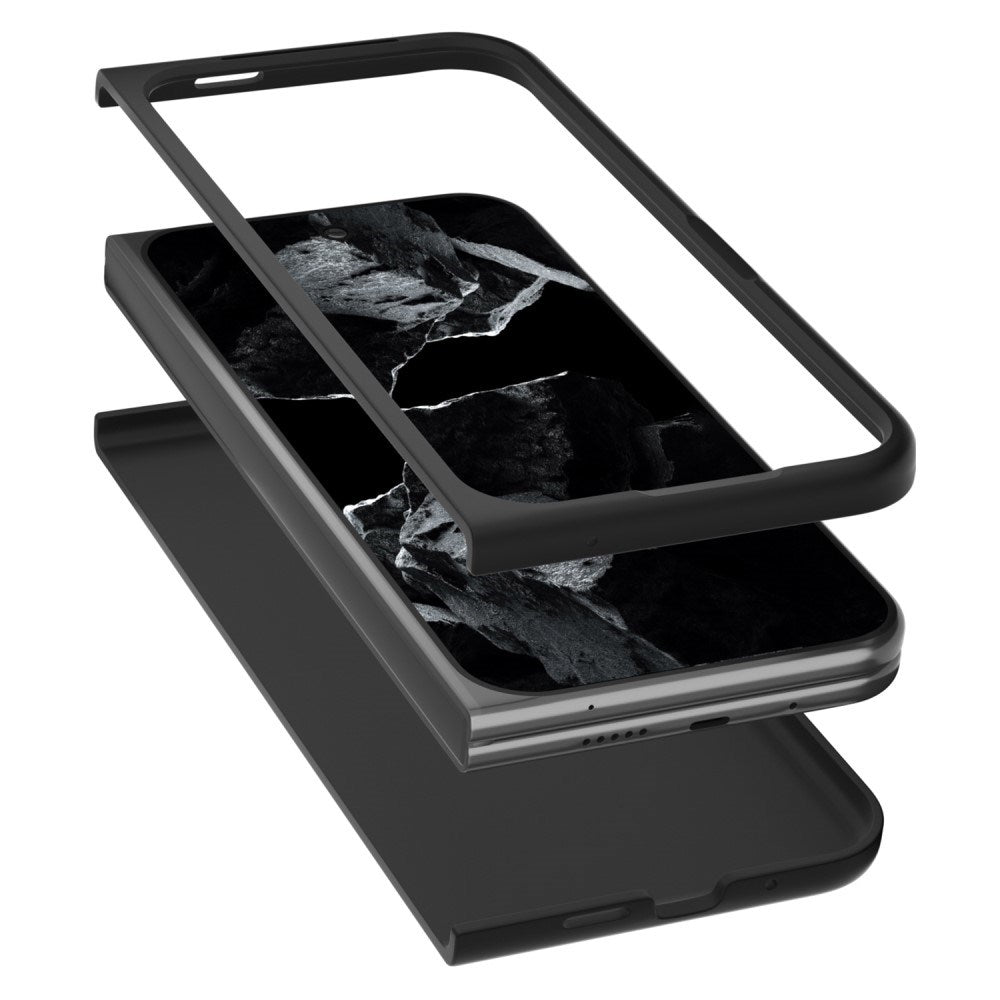 EIDERWOOD Google Pixel 9 Pro Fold (5G) Bakdeksel i imitert skinn - blå