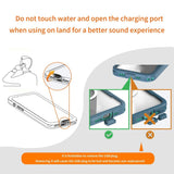 iPhone 16 vanntett håndverker plastdeksel m. Skjermbeskytter og stropp - MagSafe-kompatibel - Gjennomsiktig / Blå