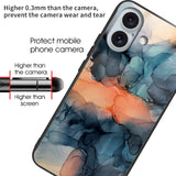 EIDERWOOD iPhone 16 plastbakdeksel m. Bakside av glass - Lilla / Blå sky