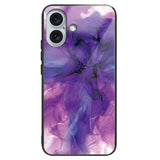 EIDERWOOD iPhone 16 plastbakdeksel m. Bakside i glass - Purple Sky