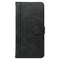 EIDERWOOD iPhone 16 Pro Leather Flip Cover m. Stativ og lommebok - Svart
