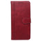 EIDERWOOD iPhone 16 Pro Leather Flip Cover m. Stativ og lommebok - Rød