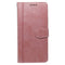 EIDERWOOD iPhone 16 Pro Leather Flip Cover m. Stativ og lommebok - Rose gull