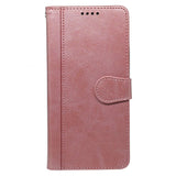 EIDERWOOD iPhone 16 Leather Flip Cover m. Stativ og lommebok - Rose gull