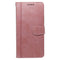 EIDERWOOD iPhone 16 Leather Flip Cover m. Stativ og lommebok - Rose gull