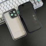 EIDERWOOD iPhone 14 Pro Silikone Bagside Cover m. Indbygget Kamerabeskyttelse - Hvid