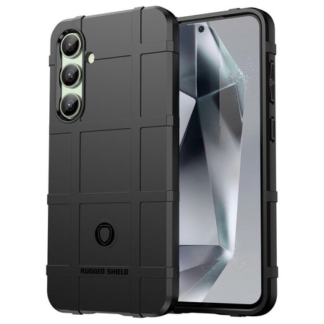 EIDERWOOD Samsung Galaxy S24 FE Rugged Shield Series Craftsman Bakdeksel - Svart