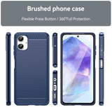 EIDERWOOD Samsung Galaxy A06 Bakdeksel i børstet karbonplast - blå