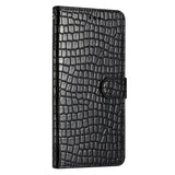 EIDERWOOD Samsung Galaxy A06 Mobil Flip Deksel m. Crocodile Texture - Vegansk skinn - Svart
