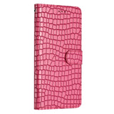 EIDERWOOD Samsung Galaxy A06 Mobil Flip Cover m. Krokodille Tekstur - Vegansk Læder - Pink