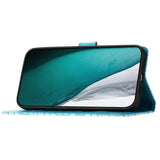 EIDERWOOD Samsung Galaxy A06 Mobil Flip Deksel m. Krokodilletekstur - Vegansk skinn - Blå