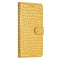 EIDERWOOD Samsung Galaxy A06 Mobil Flip Deksel m. Crocodile Texture - Vegansk skinn - Gult