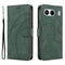OnePlus Nord 4 - EIDERWOOD mønstret skinndeksel m. Lommebok og stropp - Grønn