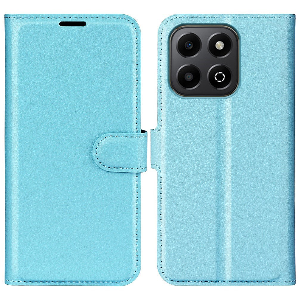 Honor X6b - EIDERWOOD Faux Leather Flip Cover m. Kortholder og stativ funksjon - blå