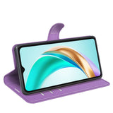 Honor X6b - EIDERWOOD Faux Leather Flip Cover m. Kortholder og stativfunksjon - Lilla