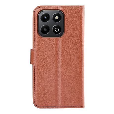 Honor X6b - EIDERWOOD Faux Leather Flip Cover m. Kortholder og stativfunksjon - brun