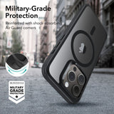 iPhone 16 Pro ESR Hybrid Bagside Cover - MagSafe Kompatibel - Gennemsigtig / Sort