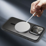 iPhone 16 Plus ESR Hybrid Bagside Cover - MagSafe Kompatibel - Gennemsigtig / Sort