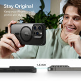 iPhone 16 ESR Hybrid Bakdeksel - MagSafe kompatibel - Gjennomsiktig / Svart