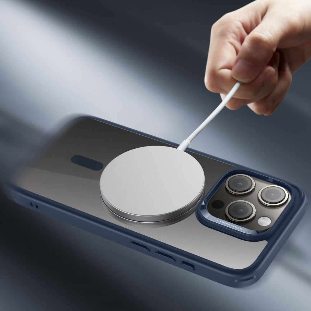 iPhone 16 ESR Hybrid Bakdeksel - MagSafe-kompatibel - Gjennomsiktig / Blå