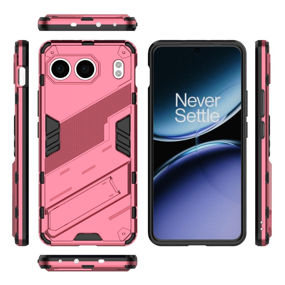 EIDERWOOD OnePlus Nord 4 (5G) Hybrid Craftsman Bakdeksel m. Stativ - Rosa