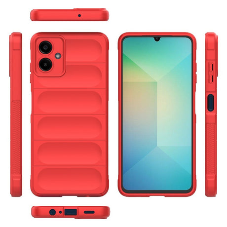 EIDERWOOD Samsung Galaxy A06 Fleksibelt Plastik Bagside Cover - Rød